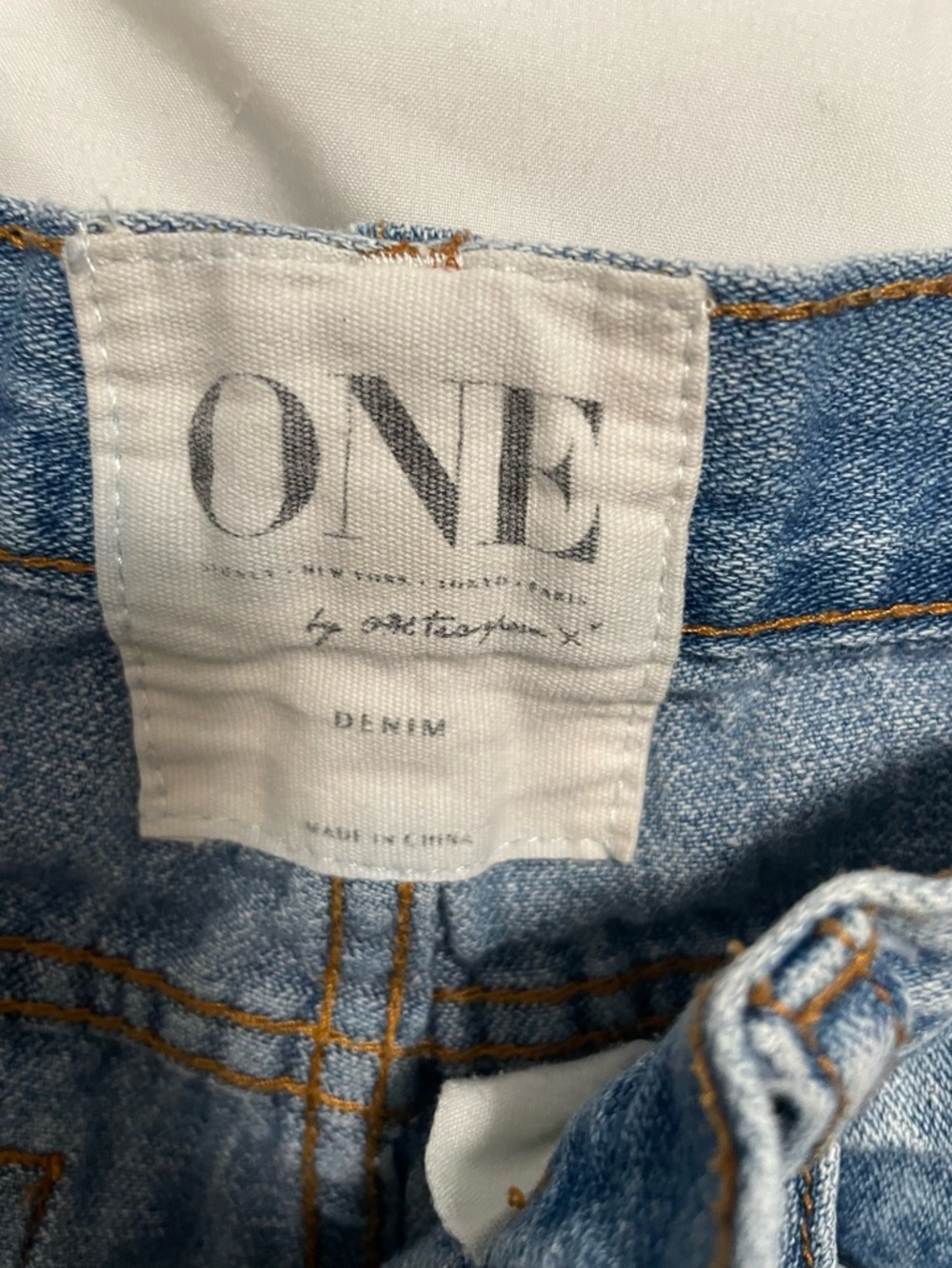 One teaspoon Distressed Denim Shorts for Women button front - Picture 2 of 7